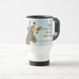 Caneca Térmica Girafa/"TINHA MEU CAFÉ/PRONTO PARA O MEU ENCERRAME