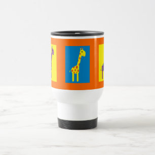 Caneca Térmica Girafas Gólidas e Coloridas Personalizáveis