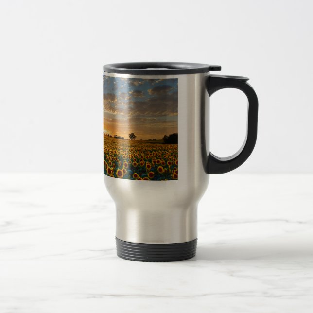 Caneca Térmica Girassóis no Sunset (Direita)