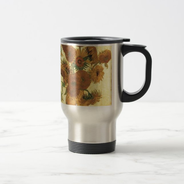 Caneca Térmica Girassóis por Van Gogh (Direita)