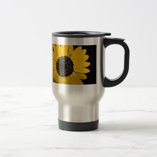 Caneca Térmica Girassol amarelo (Direita)