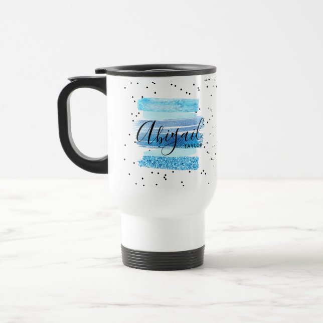 Caneca Térmica Glitter (Esquerda)