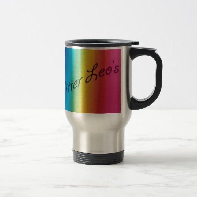 Caneca Térmica Glitter Leo's (Direita)