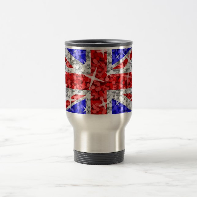 Caneca Térmica Glitz UK viagem/caneca viagem ao trabalho (Centro)