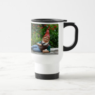Caneca Térmica Gnomo de relaxamento com boné do papai noel