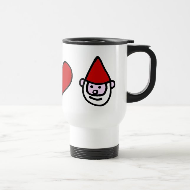 Caneca Térmica Gnomo do amor da paz (Direita)