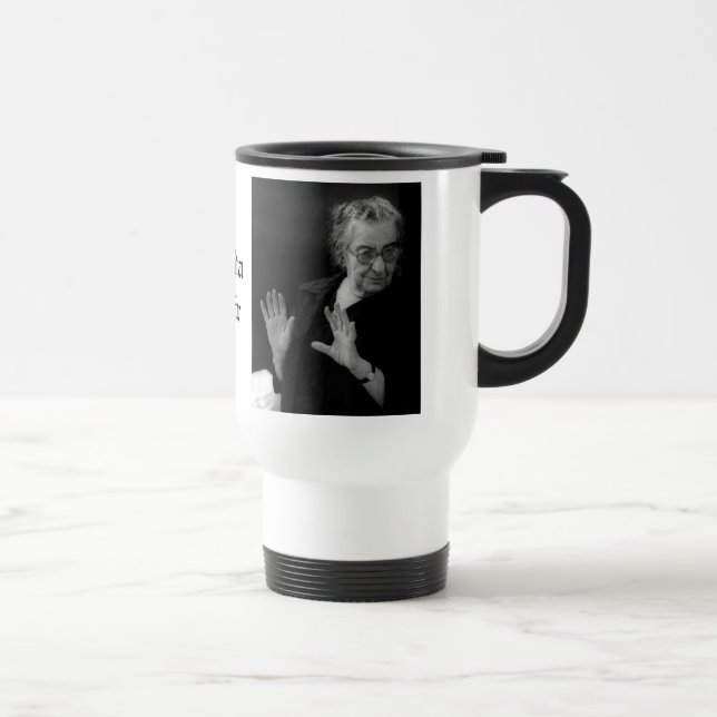 Caneca Térmica Golda Meir, primeiro ministro israelita (Direita)