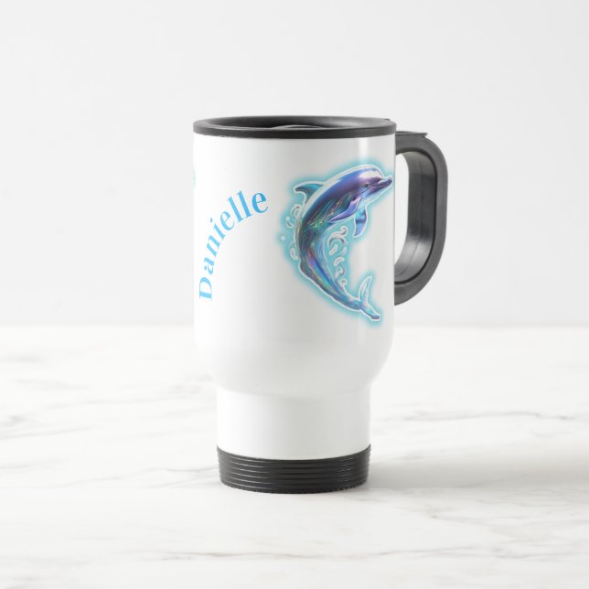 Caneca Térmica Golfinho (Frente Esquerda)