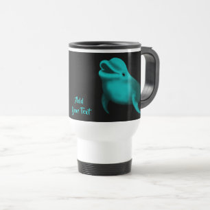 Caneca Térmica Golfinho Sortudo - Adicione seu texto