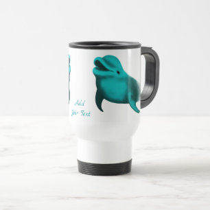 Caneca Térmica Golfinho Sortudo - Adicione seu texto