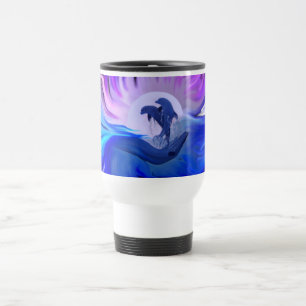 Caneca Térmica Golfinhos na Lua
