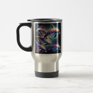 Caneca Térmica Golfinhos no Espaço