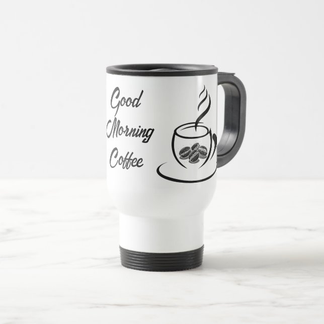 Caneca Térmica Good morning coffee Mug (Frente Esquerda)