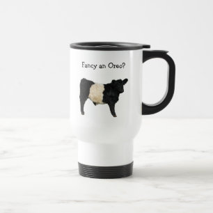 Caneca Térmica Goste de um Oreo? Vaca cercada de Galloway
