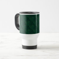 Gotas de Água em Metal Verde