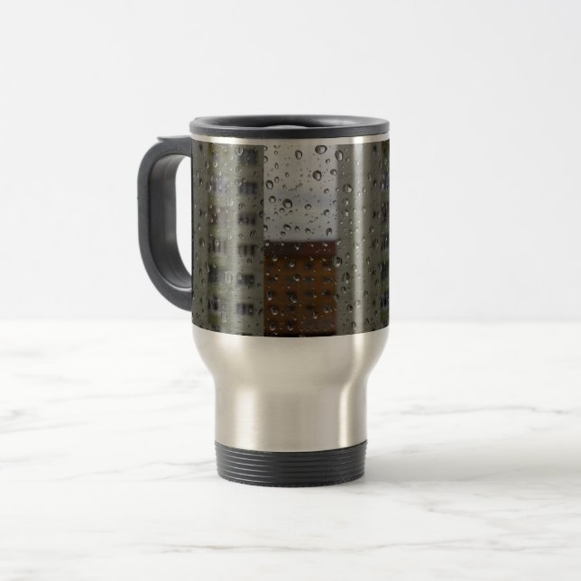 Caneca Térmica Gotas de chuva (Frente Esquerda)