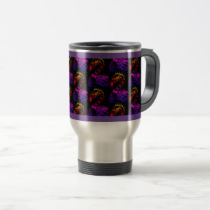CANECA TÉRMICA GÓTICO PUNK ROCKER FLAMINGO, HÁBULAS, CABELO ESPIR