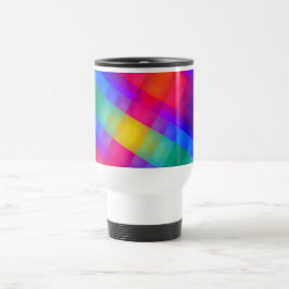 Caneca Térmica Grade de Cores Vibrantes