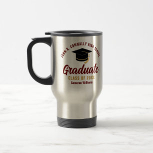 Caneca Térmica Graduação Personalizada do Formando de Script Dour