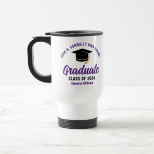 Caneca Térmica Graduação Personalizada do Formando Roxo