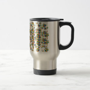 Caneca Térmica Gráficos POLVILHADOS das jóias: Arte da ASSINATU
