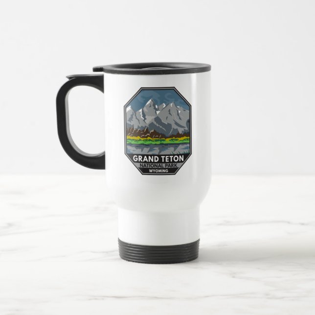 Caneca Térmica Grand Teton National Park Wyoming Vintage (Esquerda)