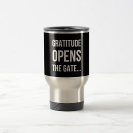 Caneca Térmica Gratidão Abre a citação inspiradora do Portão