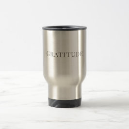 Caneca Térmica Gratitude – Minimal Typography Design