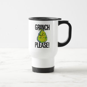 Caneca Térmica Grinch Mal-Humorado Grinch Divertido Por Favor