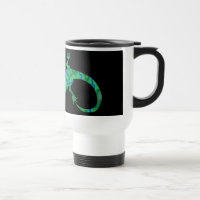 Grüner Gecko ArtDeco