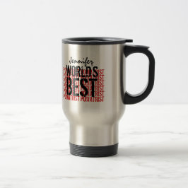 Caneca Térmica Grunge preto vermelho W1955 do melhor Podiatrist