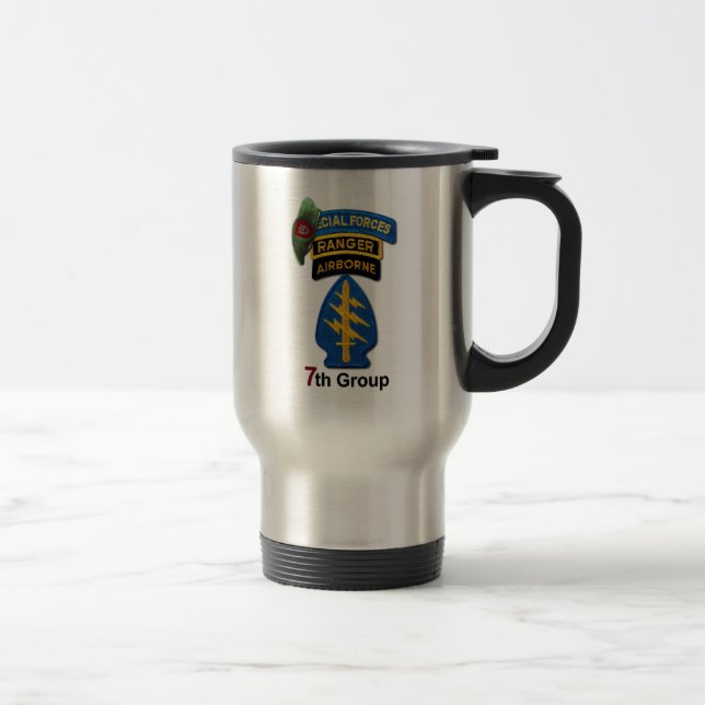 Caneca Térmica Grupo das Forças Especiais da 7 Verde Beretas SFG  (Direita)