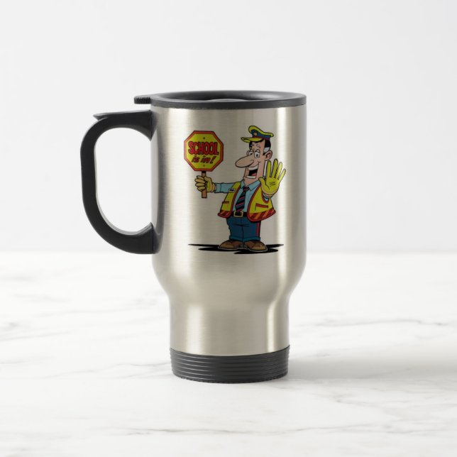 Caneca Térmica Guarda de cruzamento escolar (Esquerda)