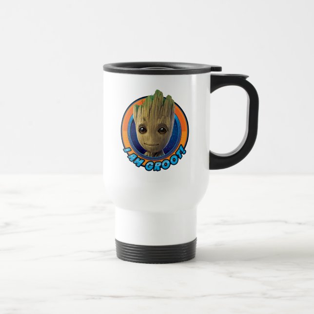 Caneca Térmica Guardiões da Galáxia Vol. 2 | Disco "I Am Groot" (Direita)