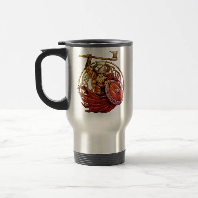 Caneca Térmica Guerreiro Viking Valhalla (Esquerda)