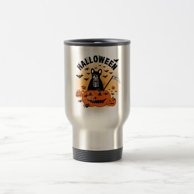 Caneca Térmica Halloween Frenchie (Centro)
