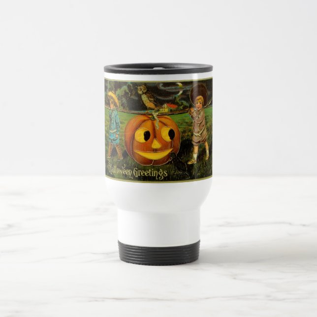 Caneca Térmica Halloween Jack-o-Lantern Harvest Night por Criança (Centro)