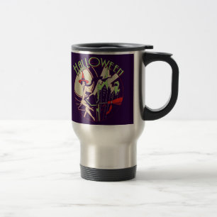 Caneca Térmica Halloween Witch Flying (vintage)