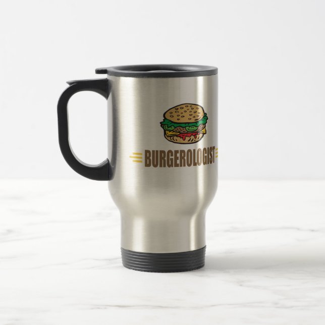 Caneca Térmica Hamburger Engraçado (Esquerda)