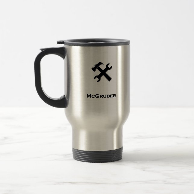 Caneca Térmica Hammer Wrench McGruber preto (Esquerda)