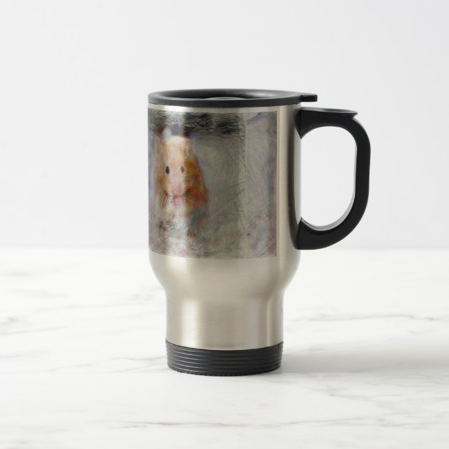 Caneca Térmica hamster artístico (Direita)