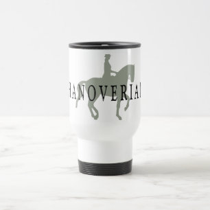 Caneca Térmica HANOVERIAN com cavalo & cavaleiro do adestramento