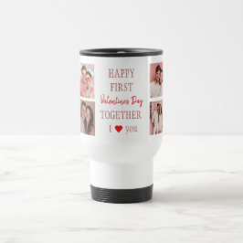 Caneca Térmica Happy First Valentine's Day Custom Travel Mug 