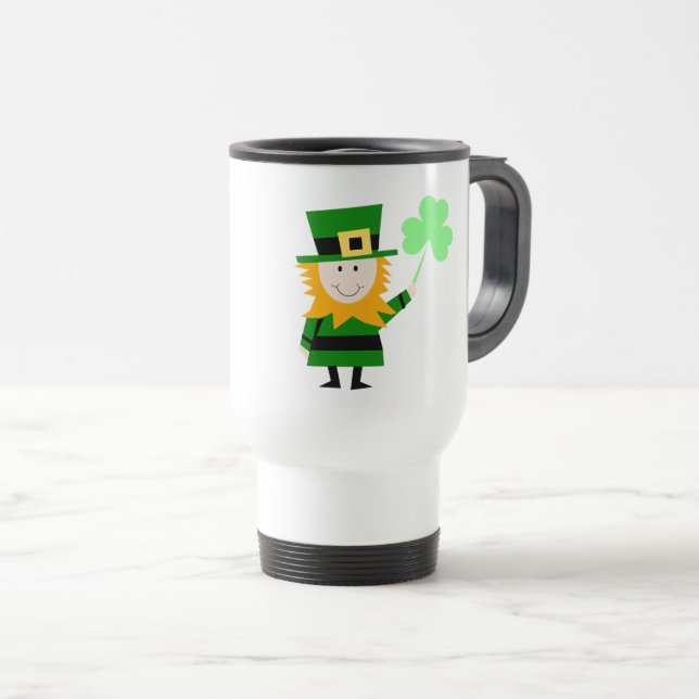 Caneca Térmica Happy Little Leprechaun (Frente Esquerda)