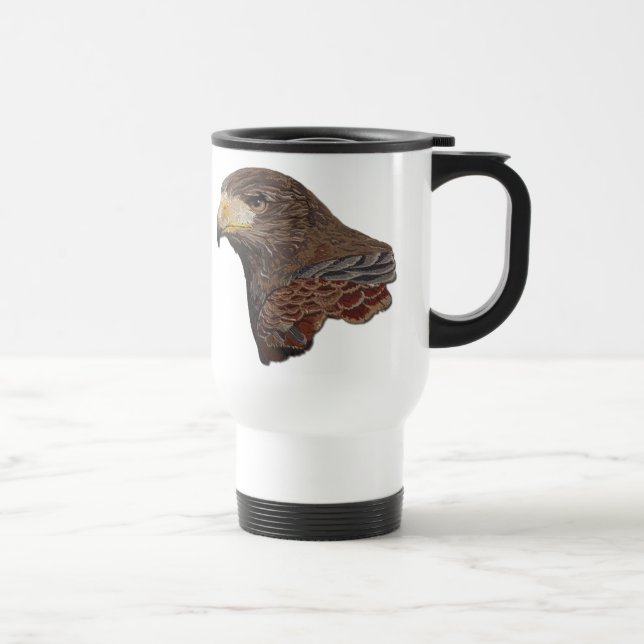 Caneca Térmica Harris Hawk Faux Embroiderme (Direita)