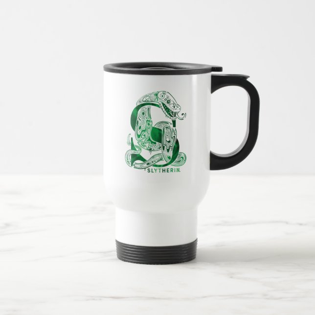 Caneca Térmica Harry Potter | Aguamenti SLYTHERIN™ Gráfico (Direita)