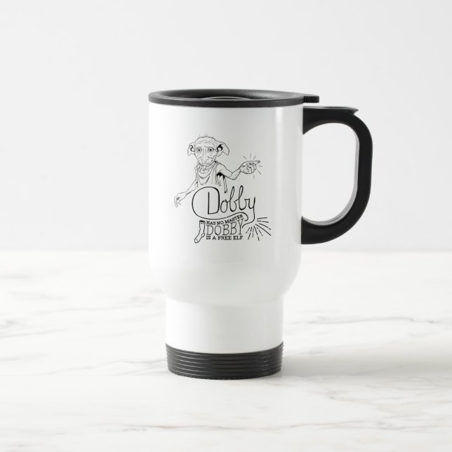 Caneca Térmica Harry Potter | Dobby Não Tem Mestre (Direita)