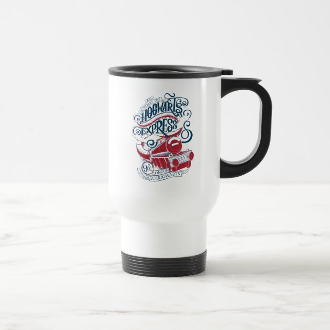 Caneca Térmica Harry Potter | Hogwarts Express Tipografia (Direita)