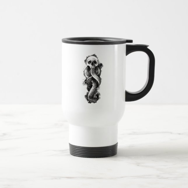 Caneca Térmica Harry Potter | Marca Negra Aquarela (Direita)