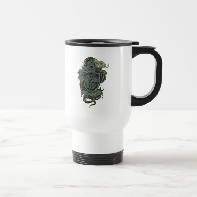 Caneca Térmica Harry Potter| Slytherin Crest (Direita)